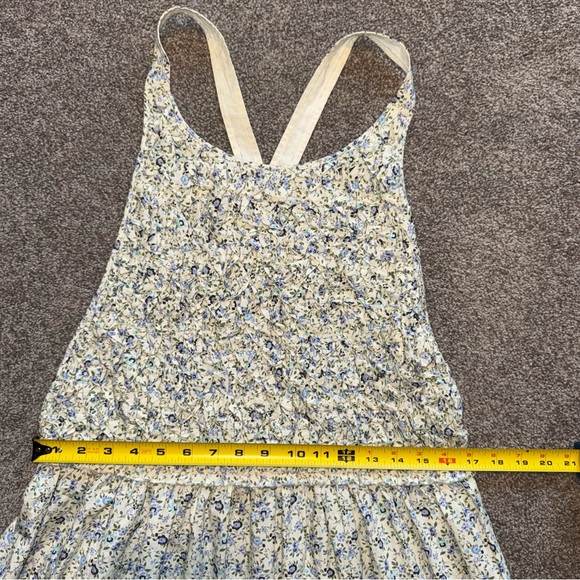 (NWT) Free People 100% cotton Women’s Large Blue Floral Backless Dress - Picture 14 of 16